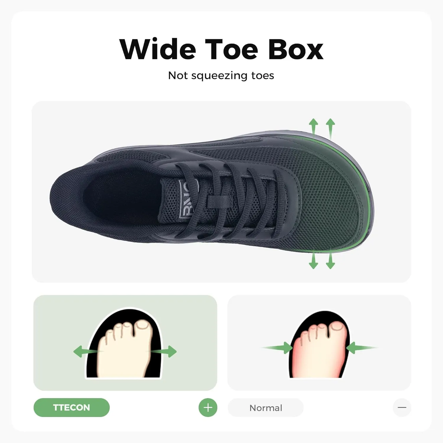 Wide Toe Box Womens Slip On Walking Shoes Extra Wide Width Sneaker for Foot Pain Relif Comfortable Air Tennis Running Shoes Size 6-11