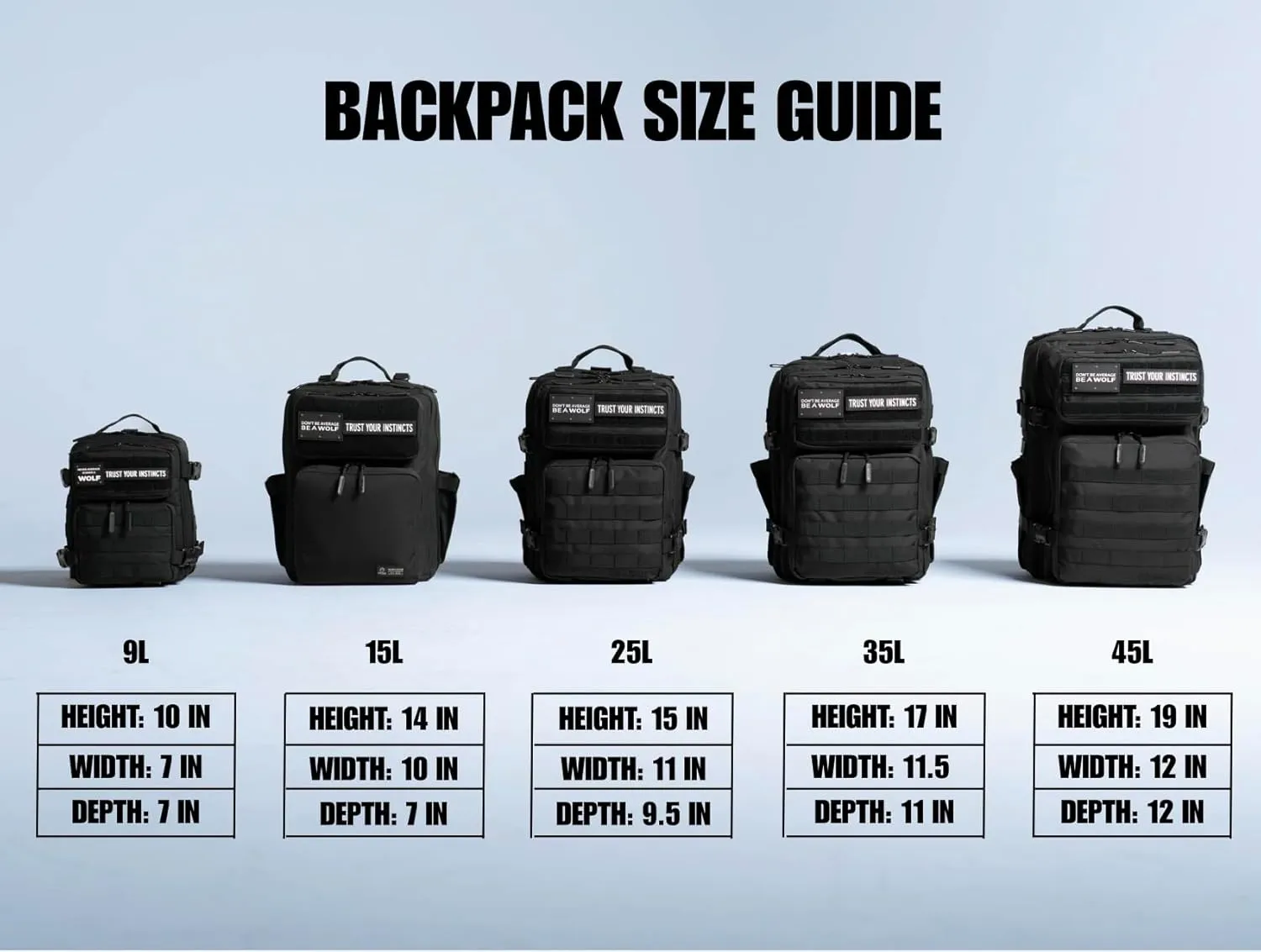 WOLFpak 9L Backpack Mini (Alpha Black White Accents)