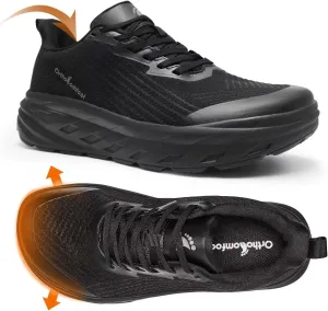 Women's Orthopedic Diabetic Wide Running Shoes: Comfortable Casual Arch Support Plantar Fasciitis Fashion Sneakers, High Arch Work Tennis Walking Shoes for Foot and Heel Pain Relief
