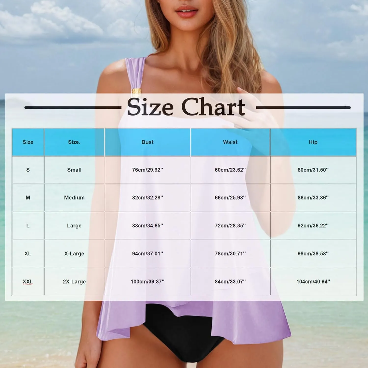 Womens Swimwear 2 Piece Sleeveless Spaghetti Strap Swim Sets Tankini Bathing Suit Loose Crewneck Sexy Triangle Monokini