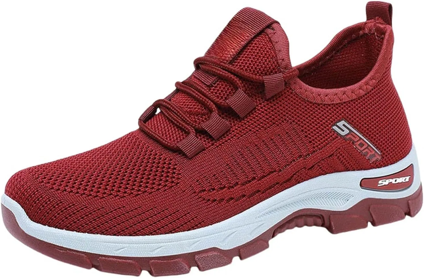 ZWRXW Women's Slip On Walking Shoes Slip-On Orthopedic Shoes Lightweight Breathable Comfortable Fashion Sneakers Non Slip Mesh Up Footwear for Tennis Running Training